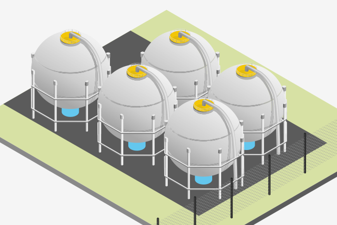 Резервуарные парки СПГ